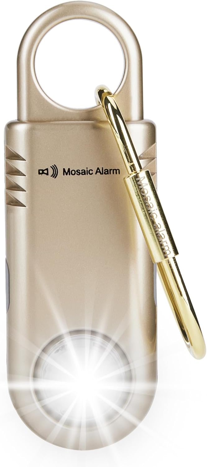 135dB Personal Safety Alarm Keychain with Flashlight