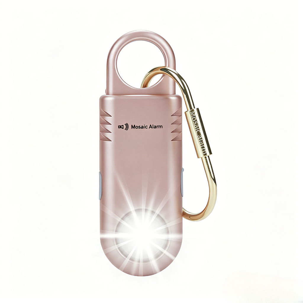135dB Personal Safety Alarm Keychain with Flashlight