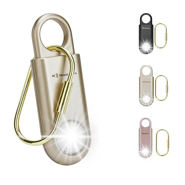 135dB Personal Safety Alarm Keychain with Flashlight
