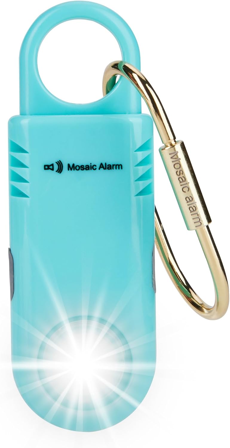 135dB Personal Safety Alarm Keychain with Flashlight