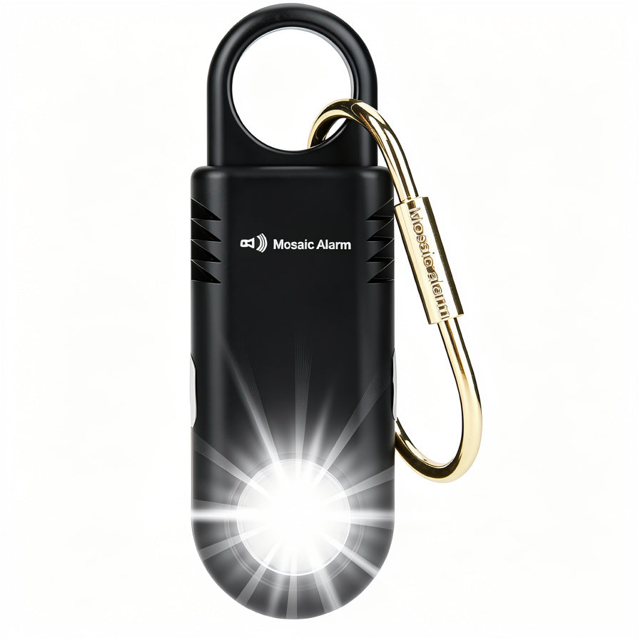 135dB Personal Safety Alarm Keychain with Flashlight
