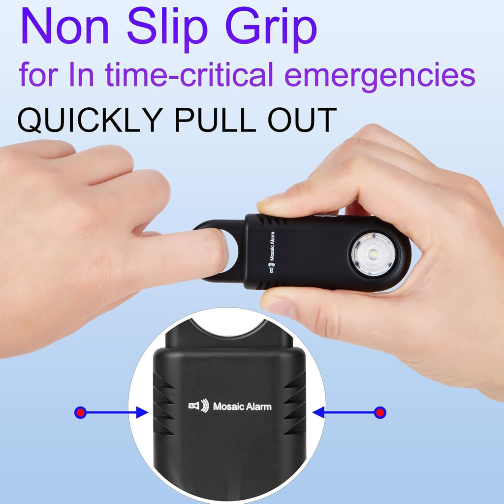 135dB Personal Safety Alarm Keychain with Flashlight