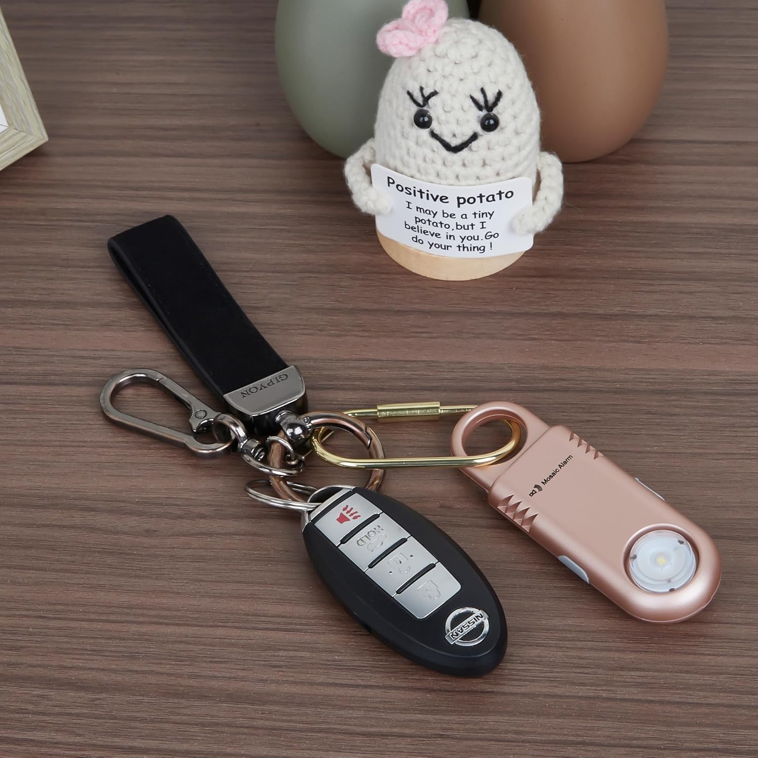 135dB Personal Safety Alarm Keychain with Flashlight